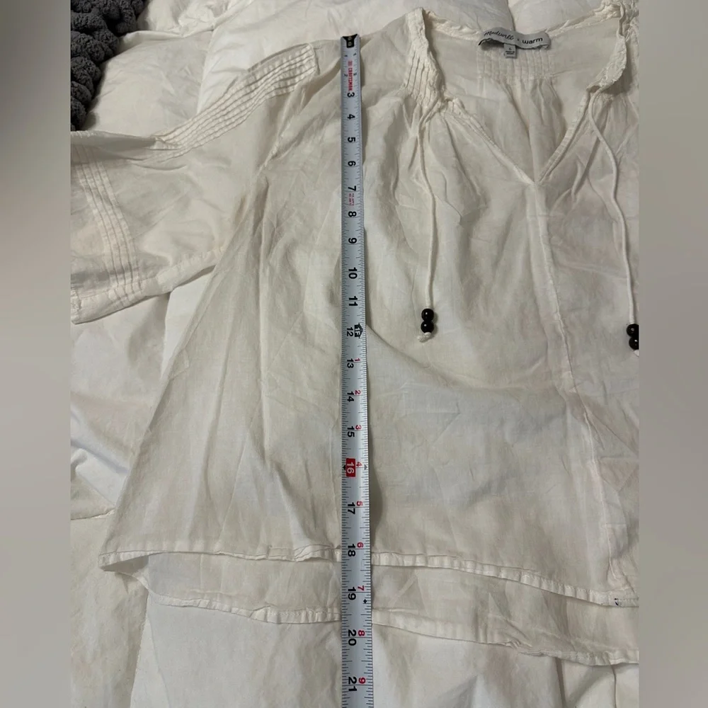 Madewell x Warm Pintuck Women's Top - Size L - Picture 10 of 12